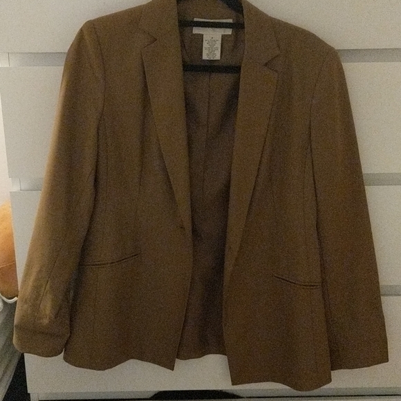 vintage evan picone blazer tan size 6 - Picture 4 of 4
